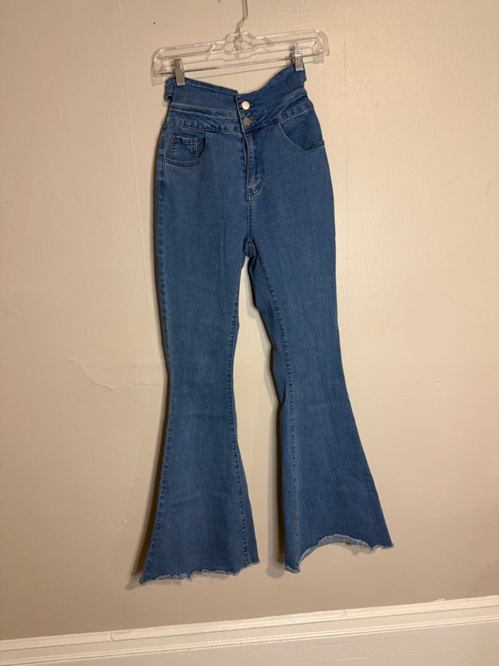 Women’s High-Waist Blue Flared Jeans